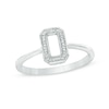 Thumbnail Image 0 of Diamond Accent Open Rectangle Ring in 10K White Gold