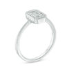 Thumbnail Image 1 of Diamond Accent Open Rectangle Ring in 10K White Gold