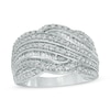 1.00 CT. T.W. Diamond Layered Ring in 10K White Gold