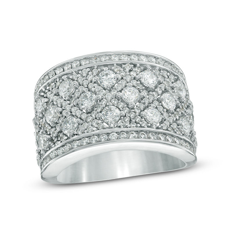 2.45 CT. T.W. Diamond Woven Ring in 10K White Gold|Peoples Jewellers