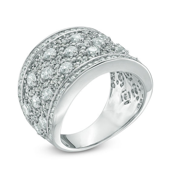 2.45 CT. T.W. Diamond Woven Ring in 10K White Gold