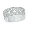 0.30 CT. T.W. Diamond Criss-Cross Band in Sterling Silver