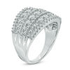 Thumbnail Image 1 of 1.45 CT. T.W. Diamond Multi-Row Ring in 10K White Gold