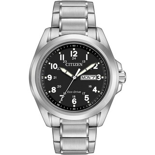 Men’s Citizen Eco-Drive® Watch with Black Dial (Model: AW0050-82E)