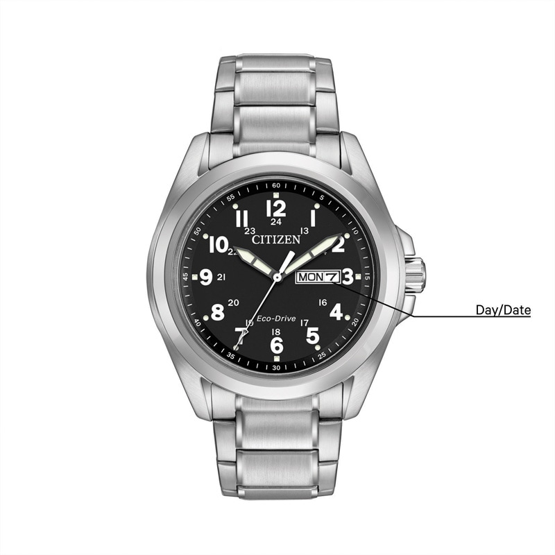 Men’s Citizen Eco-Drive® Watch with Black Dial (Model: AW0050-82E)|Peoples Jewellers