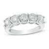 Thumbnail Image 0 of 1.00 CT. T.W. Diamond Five Stone Anniversary Band in 10K White Gold