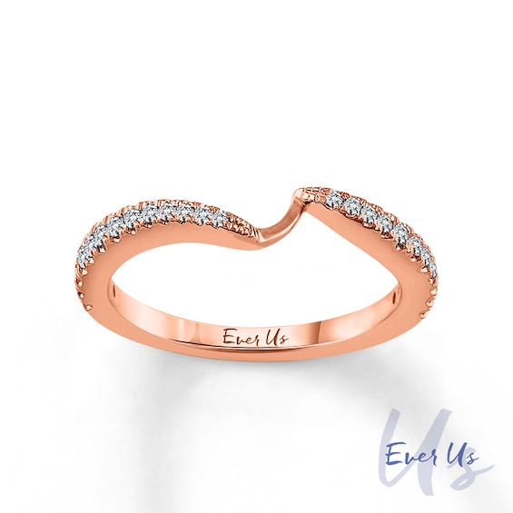 Ever Us™ CT. T.W. Diamond Contour Band in 14K Rose Gold