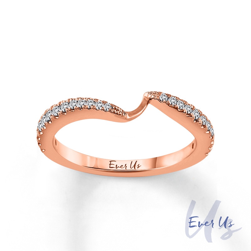 Ever Us™ CT. T.W. Diamond Contour Band in 14K Rose Gold|Peoples Jewellers