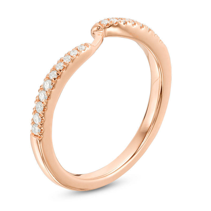 Ever Us™ CT. T.W. Diamond Contour Band in 14K Rose Gold|Peoples Jewellers