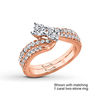 Thumbnail Image 3 of Ever Us™ 0.20 CT. T.W. Diamond Contour Band in 14K Rose Gold