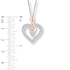 Ever Us™ CT. T.W. Diamond Heart with Infinity Pendant in 14K Two-Tone Gold