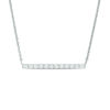 Thumbnail Image 0 of 0.25 CT. T.W. Diamond Bar Necklace in 10K White Gold - 16"