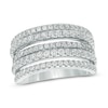 Thumbnail Image 0 of 0.95 CT. T.W. Diamond Five Row Anniversary Band in 10K White Gold