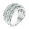 0.95 CT. T.W. Diamond Five Row Anniversary Band in 10K White Gold