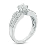 Thumbnail Image 1 of 0.95 CT. T.W. Diamond Three Row Engagement Ring in 10K White Gold