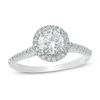 Thumbnail Image 0 of 0.83 CT. T.W. Diamond Frame Engagement Ring in 10K White Gold