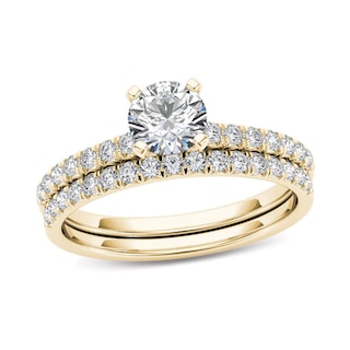 1.00 CT. T.W. Diamond Bridal Set in 14K Gold