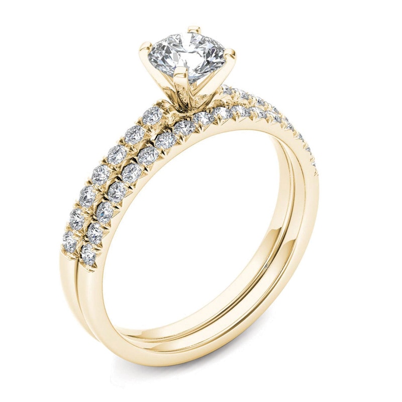 1.00 CT. T.W. Diamond Bridal Set in 14K Gold|Peoples Jewellers