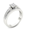 Thumbnail Image 1 of 1.00 CT. T.W. Quad Princess-Cut Multi-Diamond Bridal Set in 14K White Gold