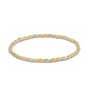 Thumbnail Image 0 of Textured Braid Slip-On Bangle in 10K Two-Tone Gold