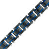 Thumbnail Image 0 of Men's 6.0mm Satin Link Bracelet in Stainless Steel with Two-Tone IP - 8.5"