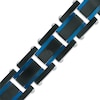 Thumbnail Image 2 of Men's 6.0mm Satin Link Bracelet in Stainless Steel with Two-Tone IP - 8.5"