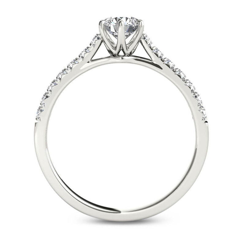 0.75 carat diamond ring white gold