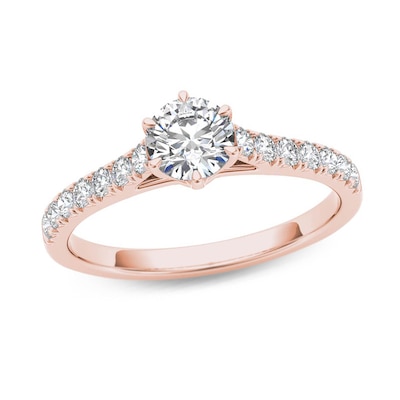 0.75 CT. T.W. Diamond Engagement Ring in 14K Rose Gold