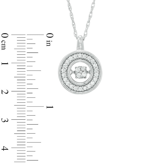 Unstoppable Love™ 0.15 CT. T.W. Composite Diamond Open Circle Pendant in Sterling Silver