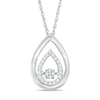 Unstoppable Love™ CT. T.W. Composite Diamond Teardrop Pendant in Sterling Silver