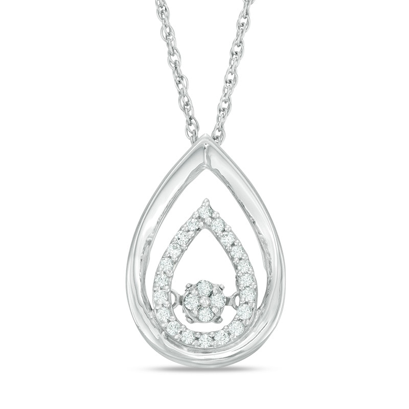 Unstoppable Love™ CT. T.W. Composite Diamond Teardrop Pendant in Sterling Silver|Peoples Jewellers
