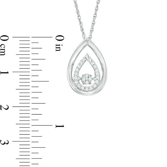 Unstoppable Love™ CT. T.W. Composite Diamond Teardrop Pendant in Sterling Silver