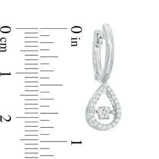 Unstoppable Love™ 0.23 CT. T.W. Composite Diamond Pear-Shaped Drop Earrings in Sterling Silver