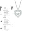 Unstoppable Love™ 0.18 CT. T.W. Composite Diamond Frame Heart Pendant in Sterling Silver