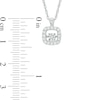 Unstoppable Love™ 0.15 CT. T.W. Composite Diamond Square Frame Pendant in Sterling Silver