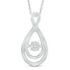 Unstoppable Love™ Composite Diamond Accent Infinity Pendant in Sterling Silver