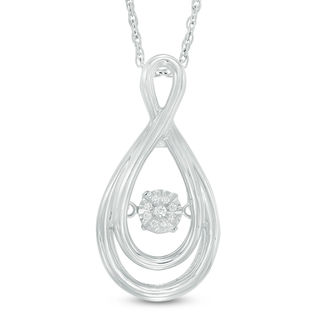 Unstoppable Love™ Composite Diamond Accent Infinity Pendant in Sterling Silver