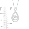 Unstoppable Love™ Composite Diamond Accent Infinity Pendant in Sterling Silver