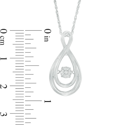 Unstoppable Love™ Composite Diamond Accent Infinity Pendant in Sterling Silver