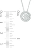 Thumbnail Image 2 of Unstoppable Love™ 0.15 CT. T.W. Composite Diamond Frame Pendant in Sterling Silver