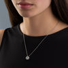 Thumbnail Image 3 of Unstoppable Love™ 0.15 CT. T.W. Composite Diamond Frame Pendant in Sterling Silver