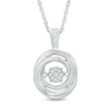 Thumbnail Image 0 of Unstoppable Love™ Composite Diamond Accent Swirl Pendant in Sterling Silver