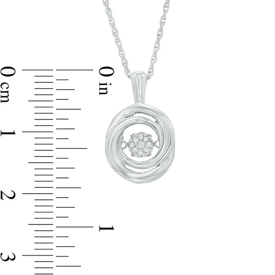 Unstoppable Love™ Composite Diamond Accent Swirl Pendant in Sterling Silver