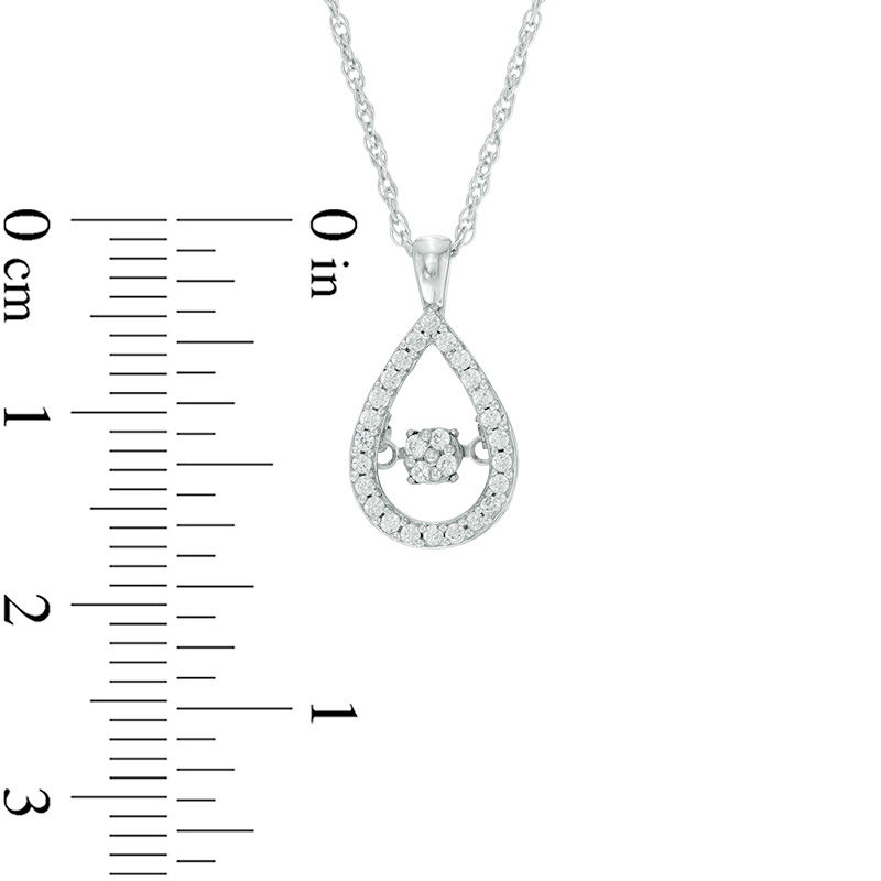 Unstoppable Love™ 1/5 CT. T.W. Composite Diamond Teardrop Pendant in Sterling Silver