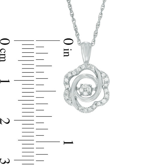 Unstoppable Love™ 0.15 CT. T.W. Composite Diamond Whirlwind Pendant in Sterling Silver