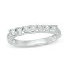 0.09 CT. T.W. Diamond Seven Stone Anniversary Band in Sterling Silver