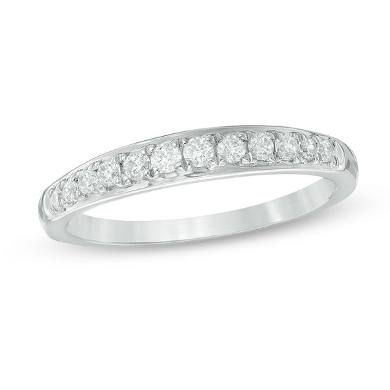 0.18 CT. T.W. Diamond Anniversary Band in 10K White Gold