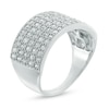 CT. T.W. Diamond Five Row Anniversary Ring in 10K White Gold