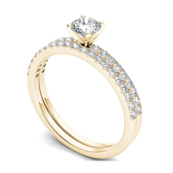 0.70 CT. T.W. Diamond Bridal Set in 14K Gold