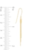 Thumbnail Image 2 of Beaded Lariat Necklace and Drop Earrings Set in 10K Gold